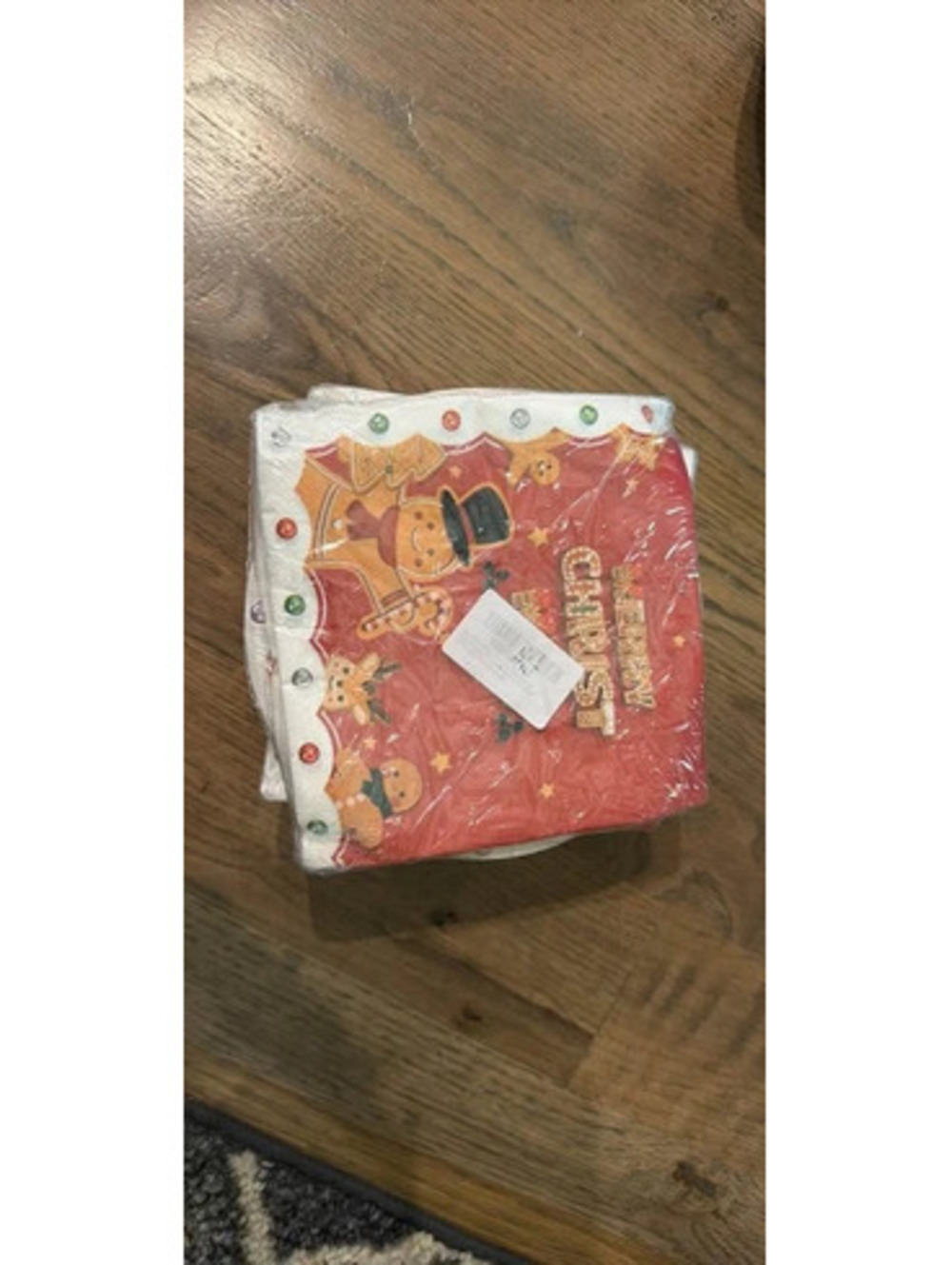Christmas Gingerbread Paper Plates and Napkins Set